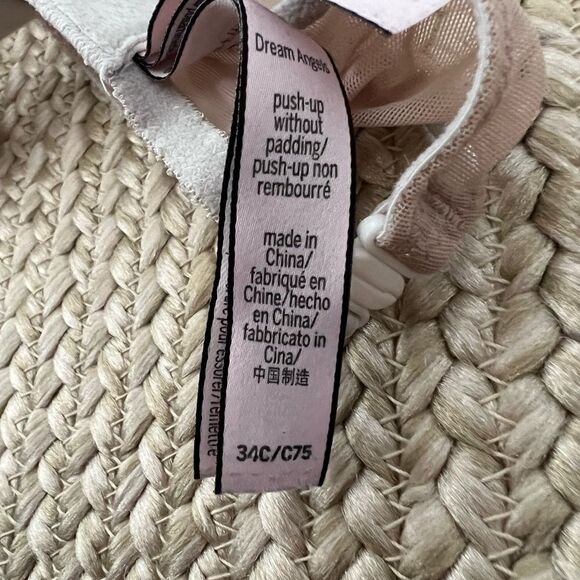 Victoria’s Secret mesh bra lace womens size 34C nude white - Picture 5 of 5